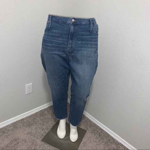 MADEWELL plus size 37 high-rise slim crop boyjean - Picture 2 of 14